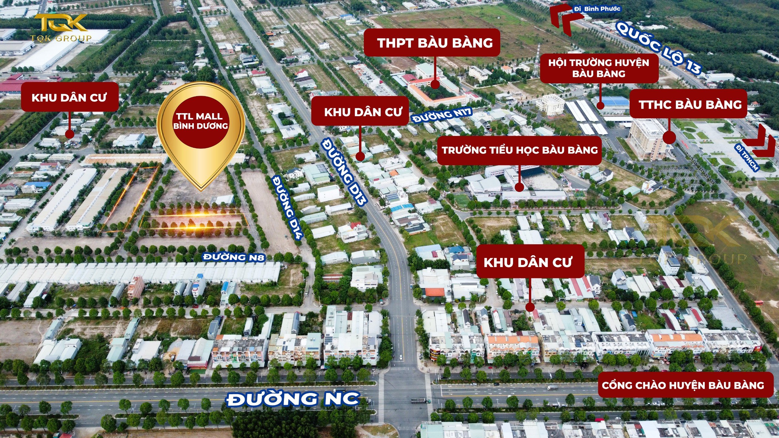 khu đô thị ttl mall bình dương chủ đầu tư tqk group