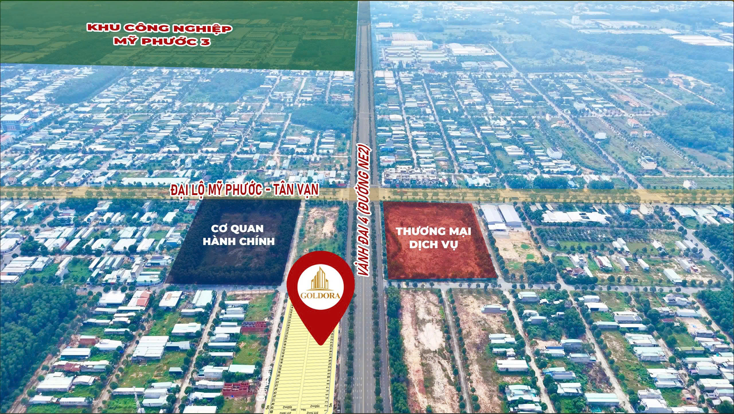 mặt bằng tổng thể khu đô thị goldora vành đai 4 TPHCM