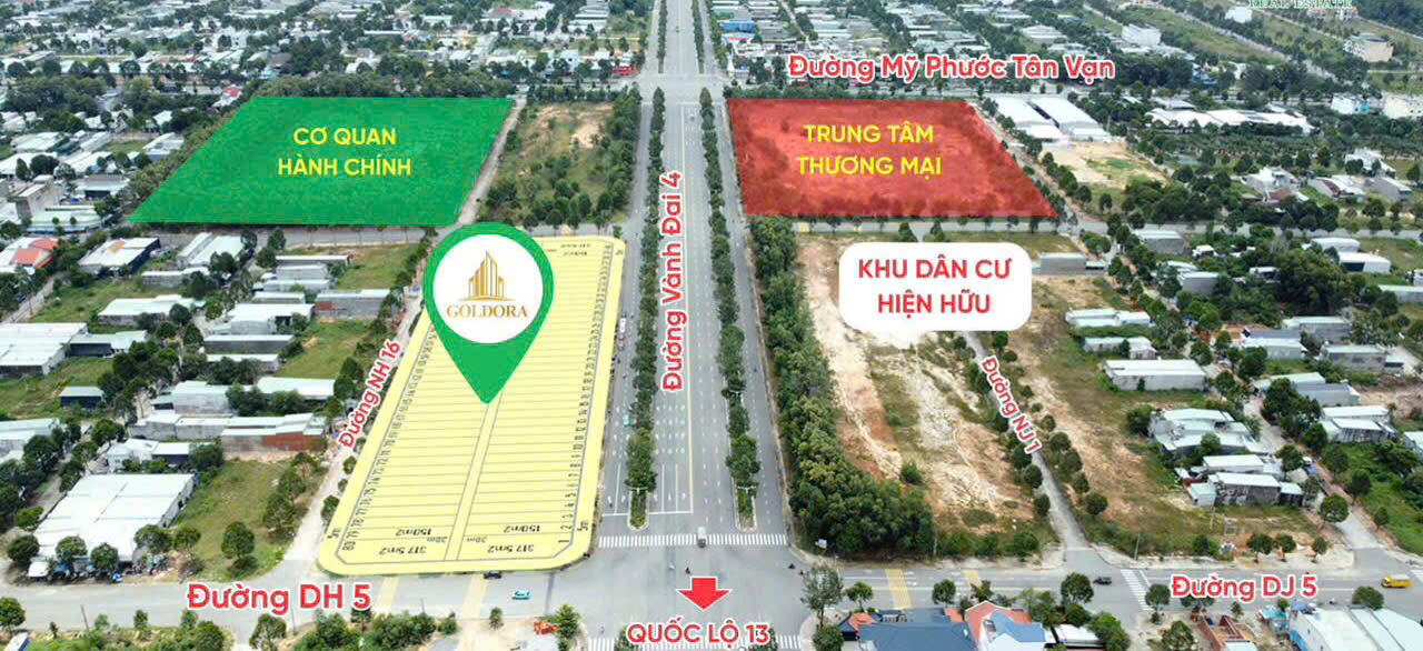 hình ảnh khu đô thị goldora vành đai 4 tphcm